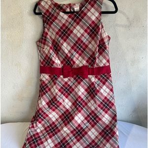 Gymboree christmas plaid dress for womens (mom) matching boys button down